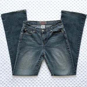 Z Cavaricci Jeans, Size 7, Bootcut, Curve Hugging